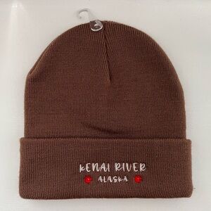 Kenai River Alaska Cuffed Beanie Hat Unisex | Brown